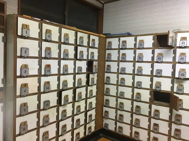 銭湯の入口にある木札の下駄箱