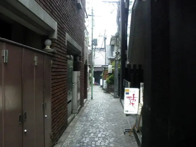 神楽坂の石畳の路地